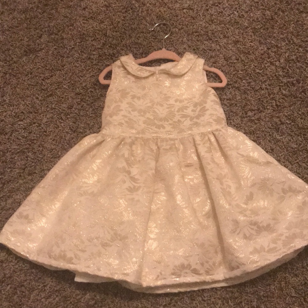 Gold and Beige Dress toddler formal dress